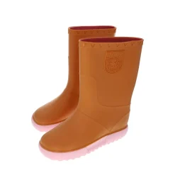 Bottes de pluie enfant Moutarde et Rose