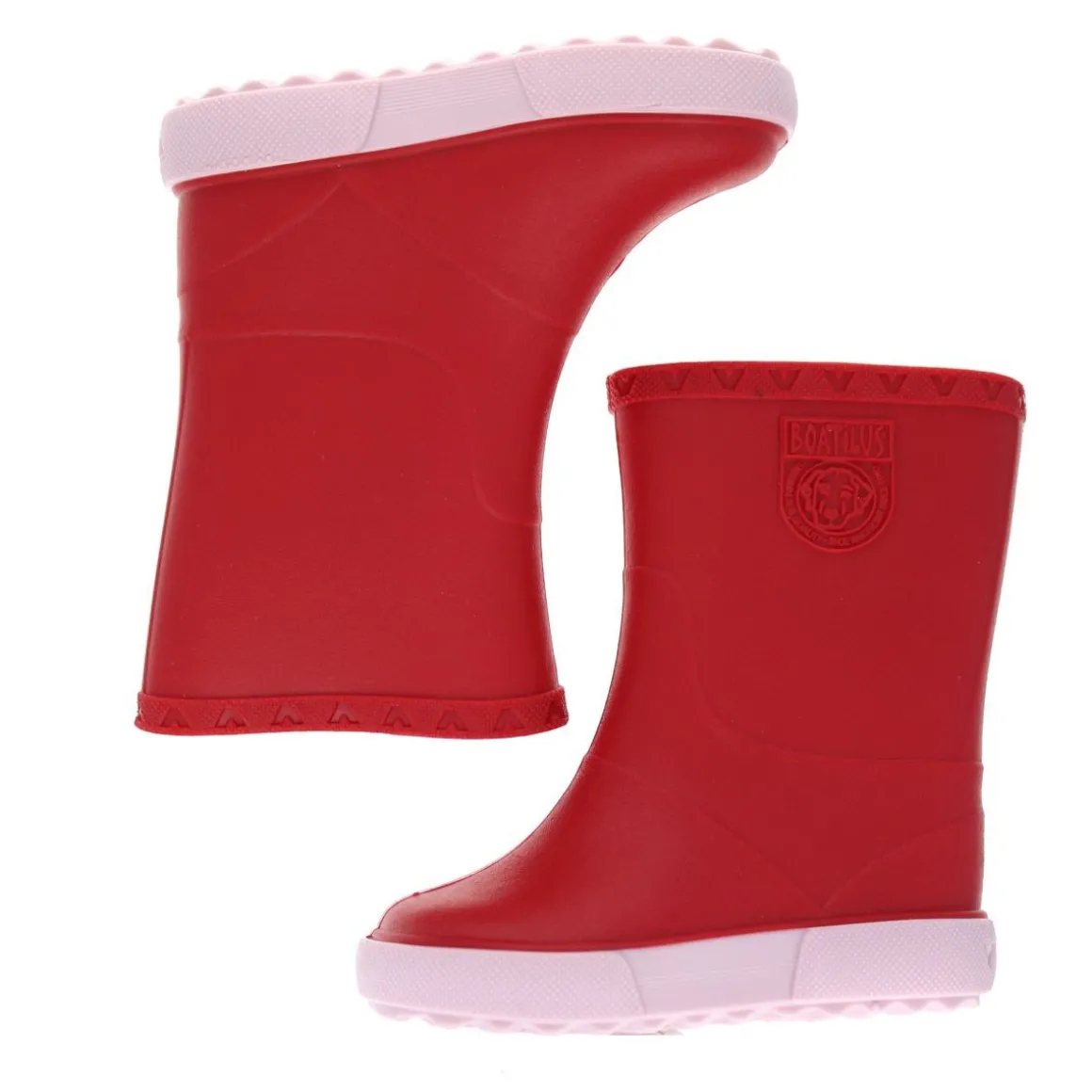 Bottes de pluie enfant rouge et rose