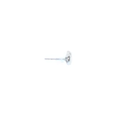 Boucle d'oreille cœur argenté