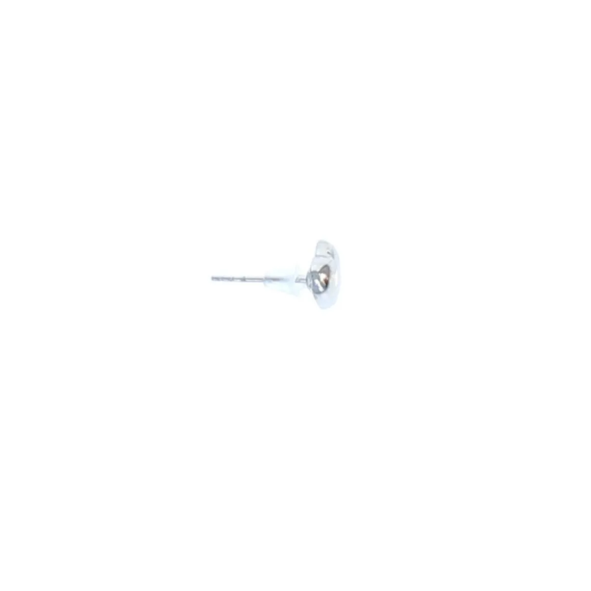 Boucle d'oreille cœur argenté
