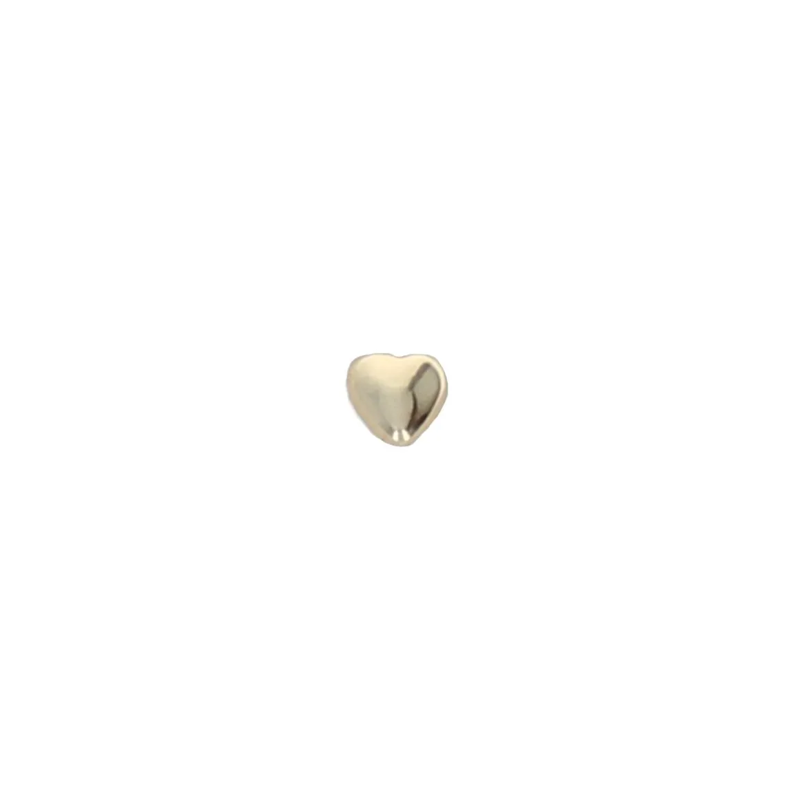 Boucle d'oreille cœur doré
