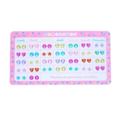 Boucles d'oreilles autocollantes semainier