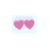 Boucles d'oreilles cœur rose