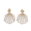 Boucles d'oreilles en perles coquillage