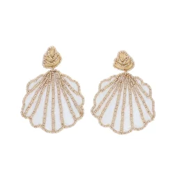 Boucles d'oreilles en perles coquillage