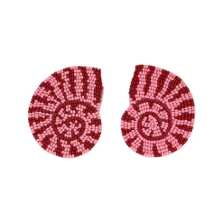 Boucles d'oreilles en perles coquillage clips - Procida