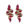 Boucles d'oreilles en perles serpent