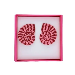 Boucles d'oreilles en perles coquillage clips - Procida