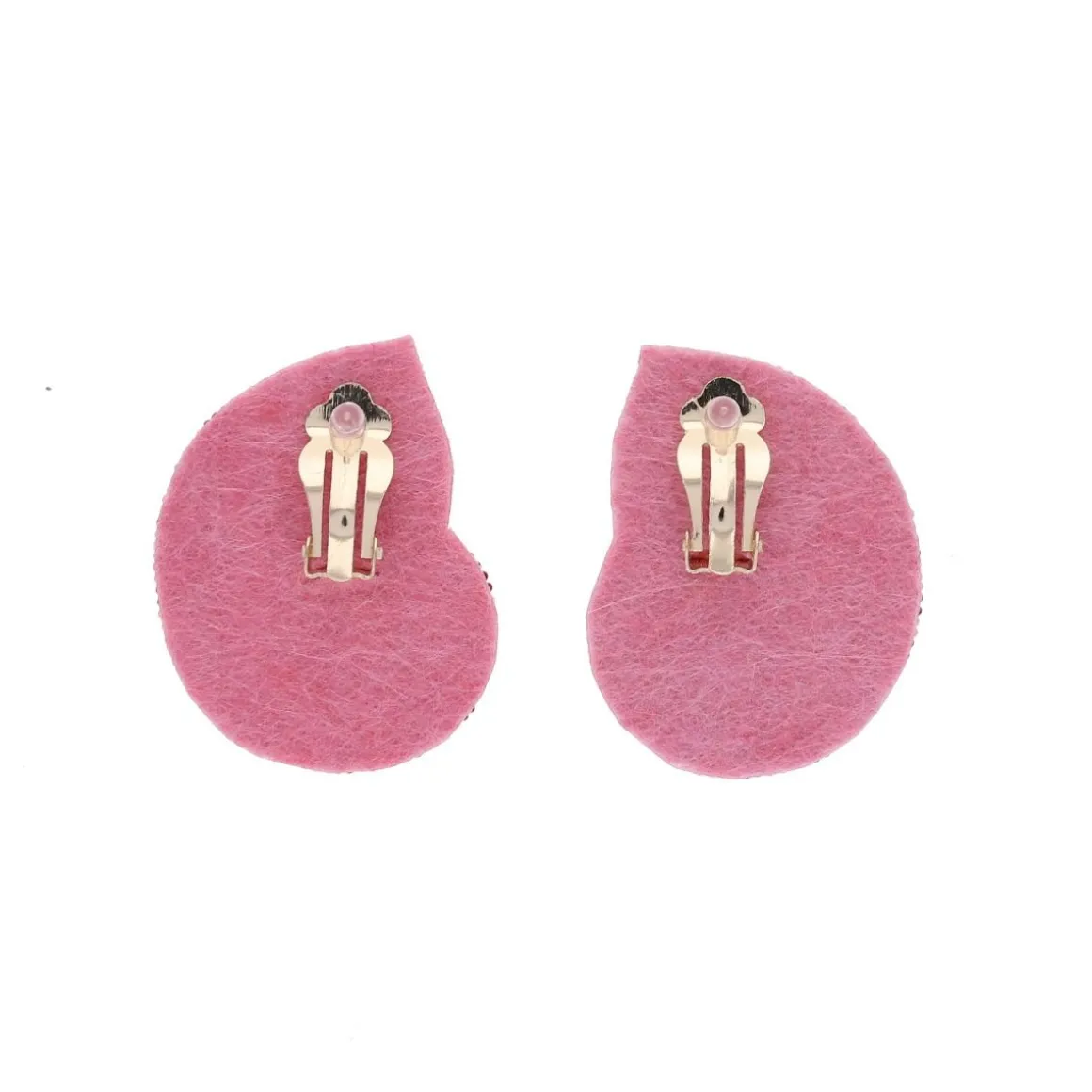 Boucles d'oreilles en perles coquillage clips - Procida