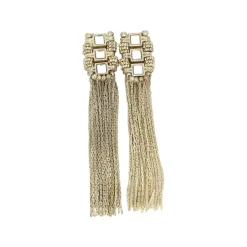 Boucles d'oreilles Indiennes longues Meera - Mariage Indien