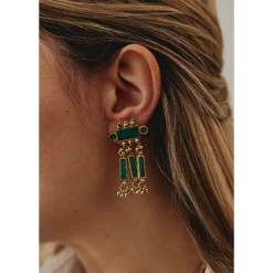 Boucles d'oreilles Indiennes Arya - Mariage Indien