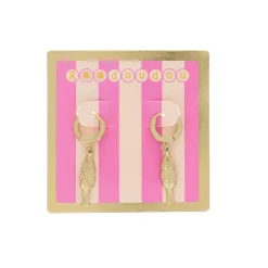 Boucles d'oreilles mini créoles poisson