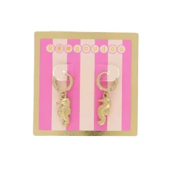 Boucles d'oreilles mini créoles hippocampe