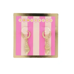 Boucles d'oreilles mini créoles coquillage