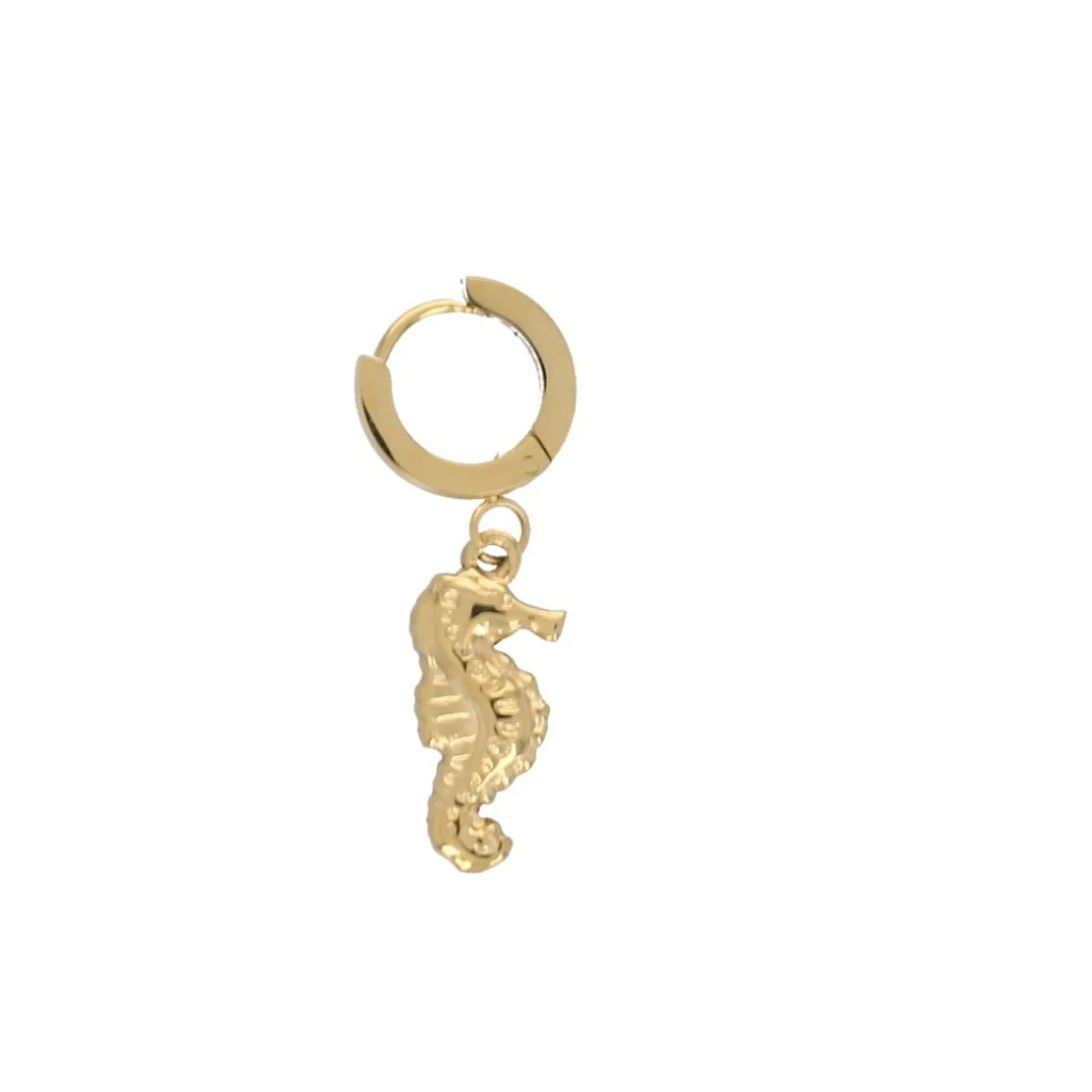 Boucles d'oreilles mini créoles hippocampe
