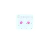 Boucles d'oreilles petites marguerites rose