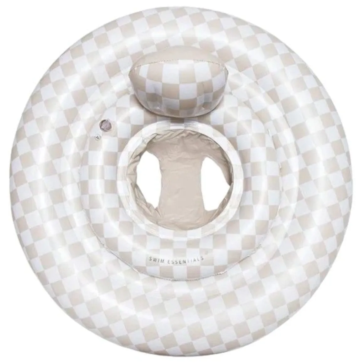 Bouée gonflable avec siège pour bébé à damier 0-12 mois