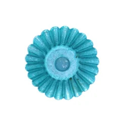 Bougeoir irisé bleu