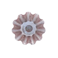 Bougeoir irisé doré rose
