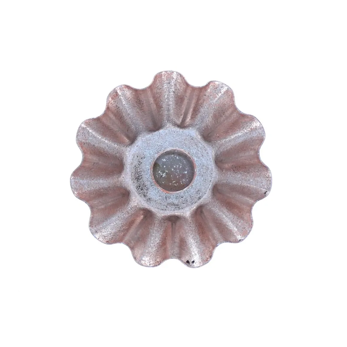 Bougeoir irisé doré rose