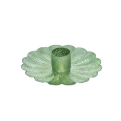Bougeoir irisé vert