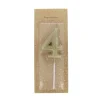 Bougie anniversaire paillettes chiffre 4