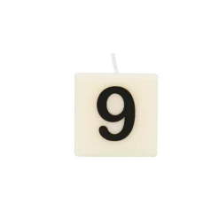 Bougie chiffre 9