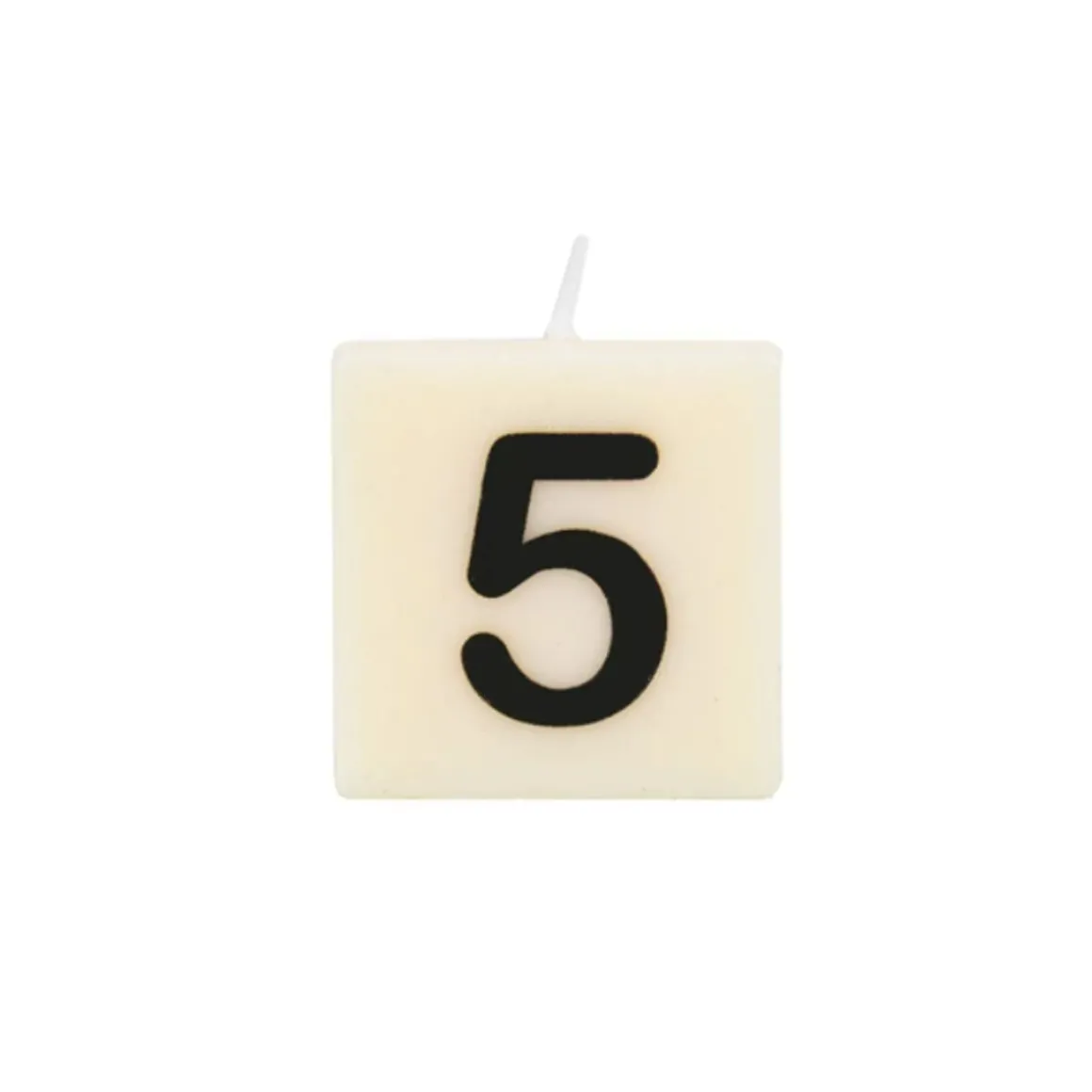 Bougie chiffre 5