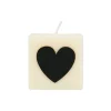 Bougie coeur noir