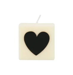 Bougie coeur noir