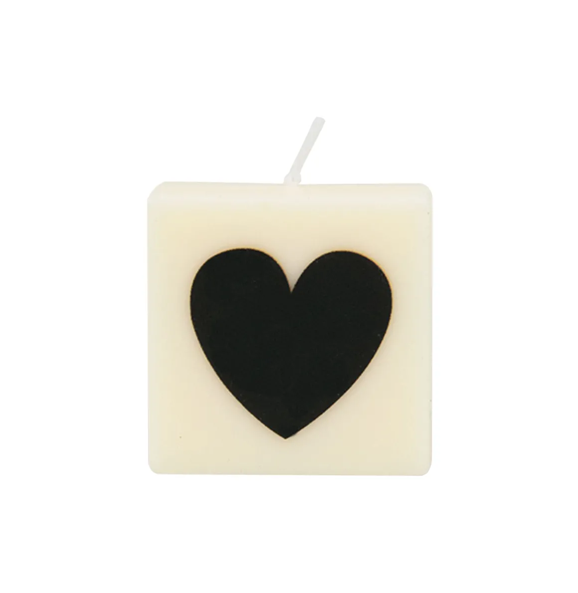 Bougie coeur noir