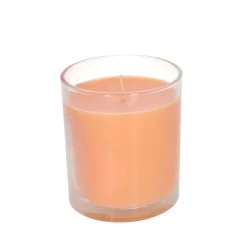 Bougie cœur rose à la fleur d'oranger