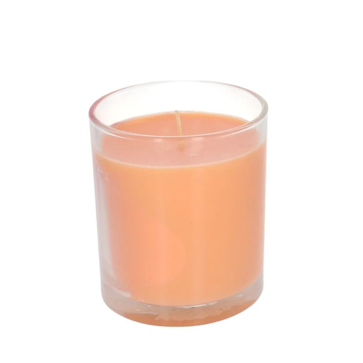 Bougie cœur rose à la fleur d'oranger