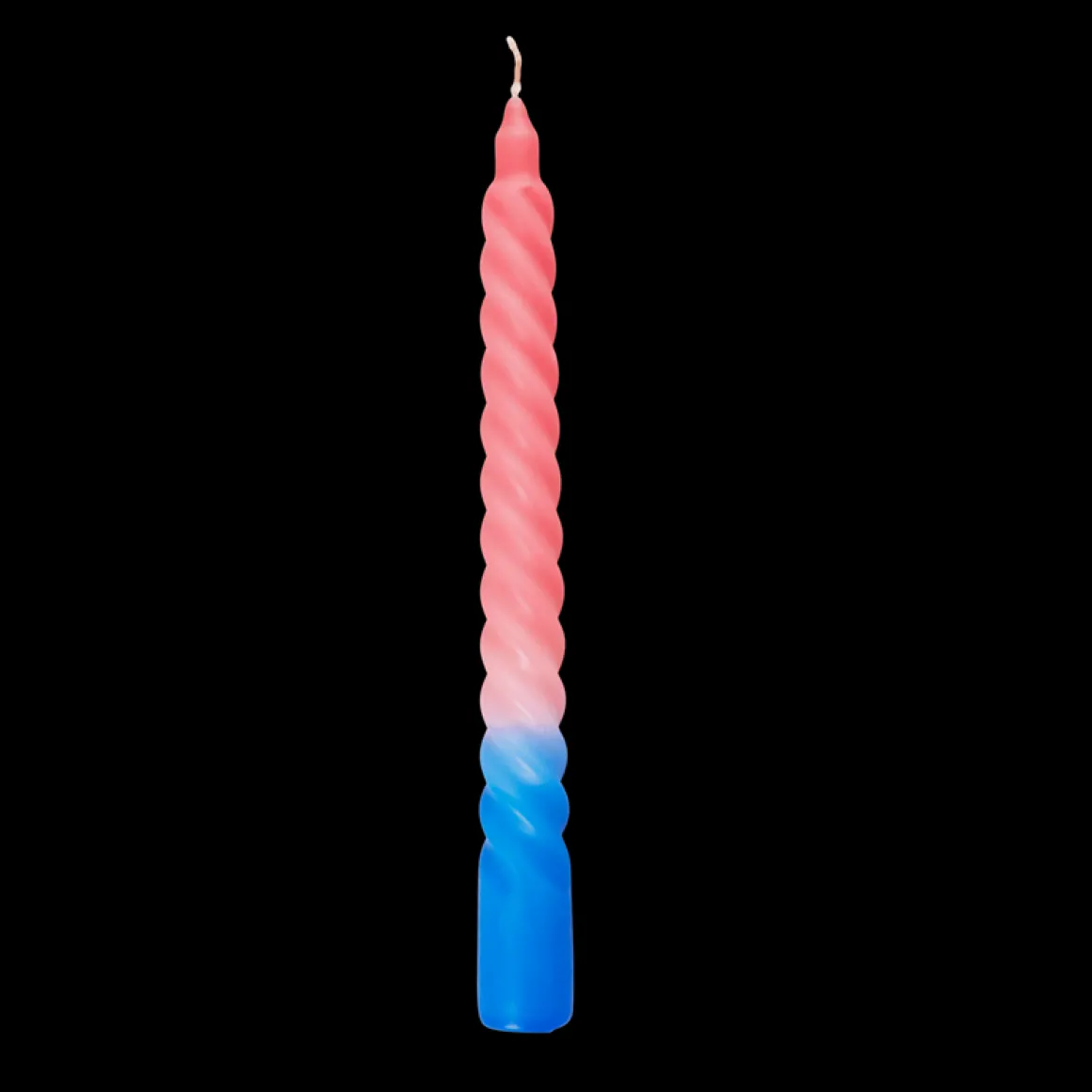 Bougie en spirale bleu