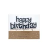 Bougie "happy birthday" bleu