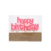 Bougie Happy birthday rose
