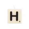 Bougie lettre H