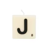 Bougie lettre J