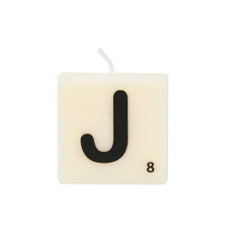 Bougie lettre J