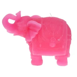 Bougie éléphant indien rose XL