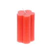 Bougie moyenne fleur rouge
