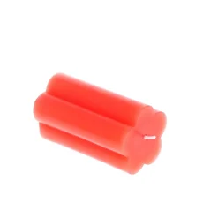 Bougie moyenne fleur rouge