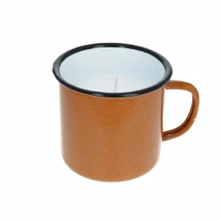 Bougie mug émaillé camel