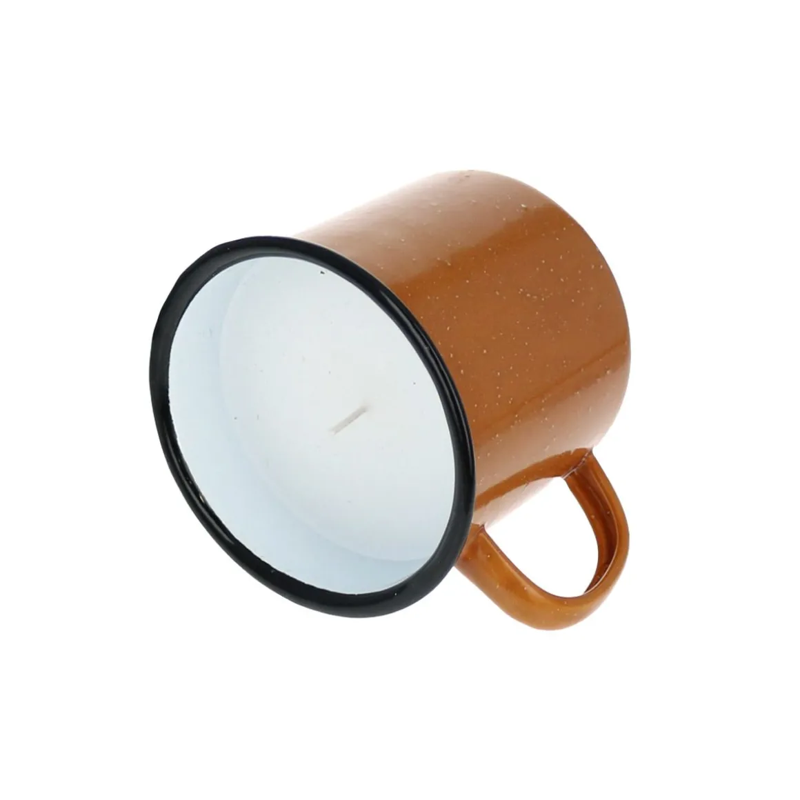 Bougie mug émaillé camel