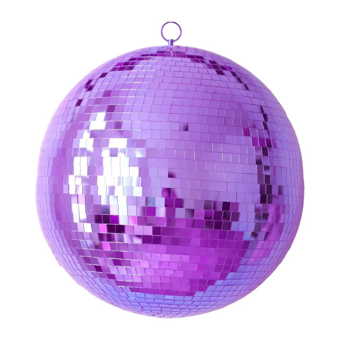 Boule à facettes disco violette 30 cm
