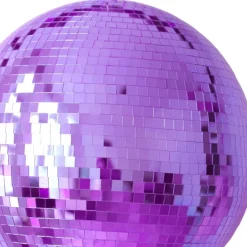 Boule à facettes disco violette 30 cm