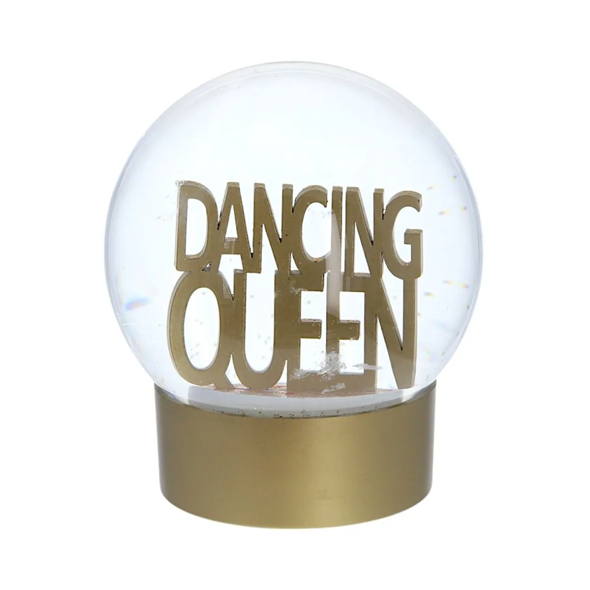 Boule à neige Dancing Queen dorée