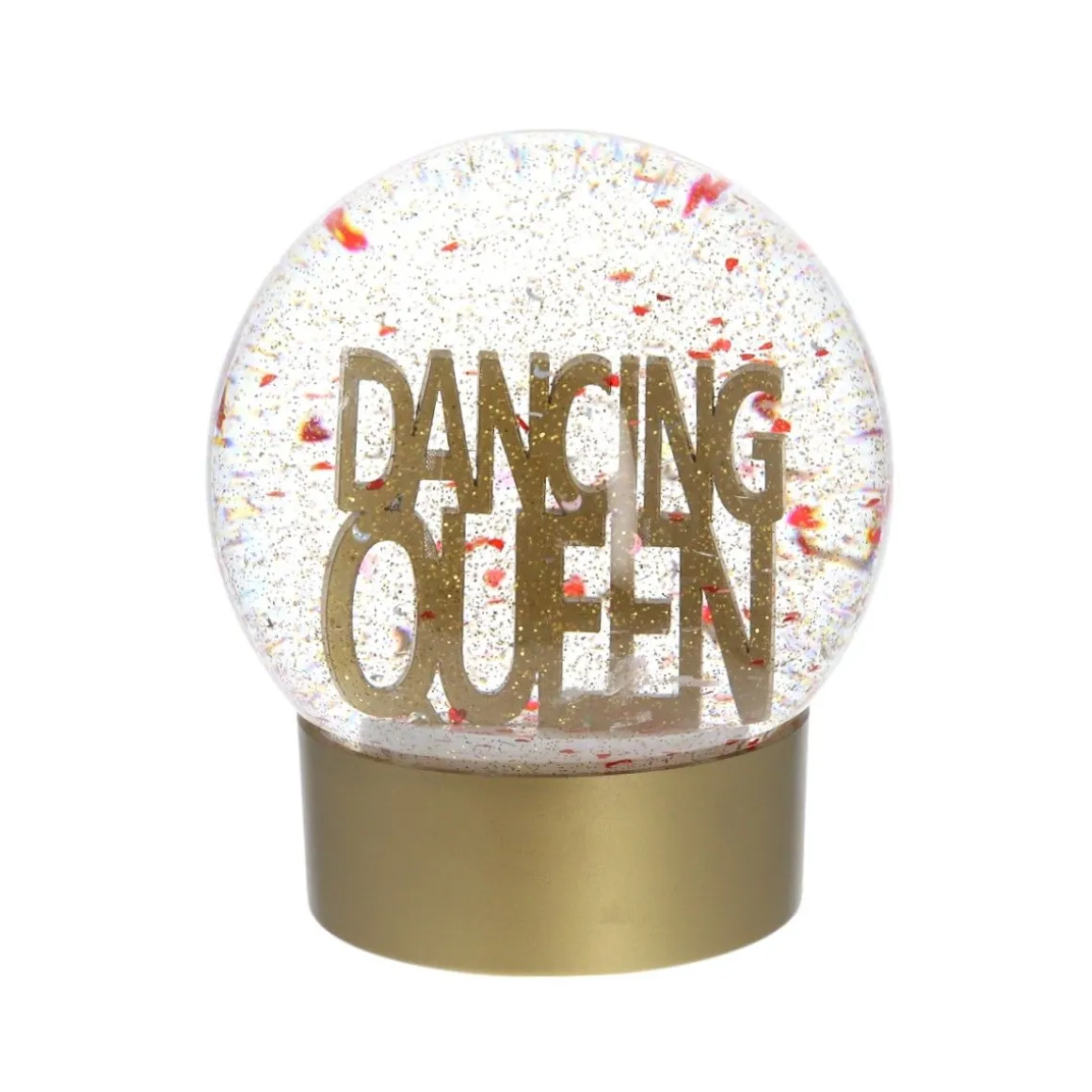 Boule à neige Dancing Queen dorée