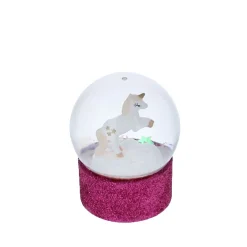 Boule à neige licorne