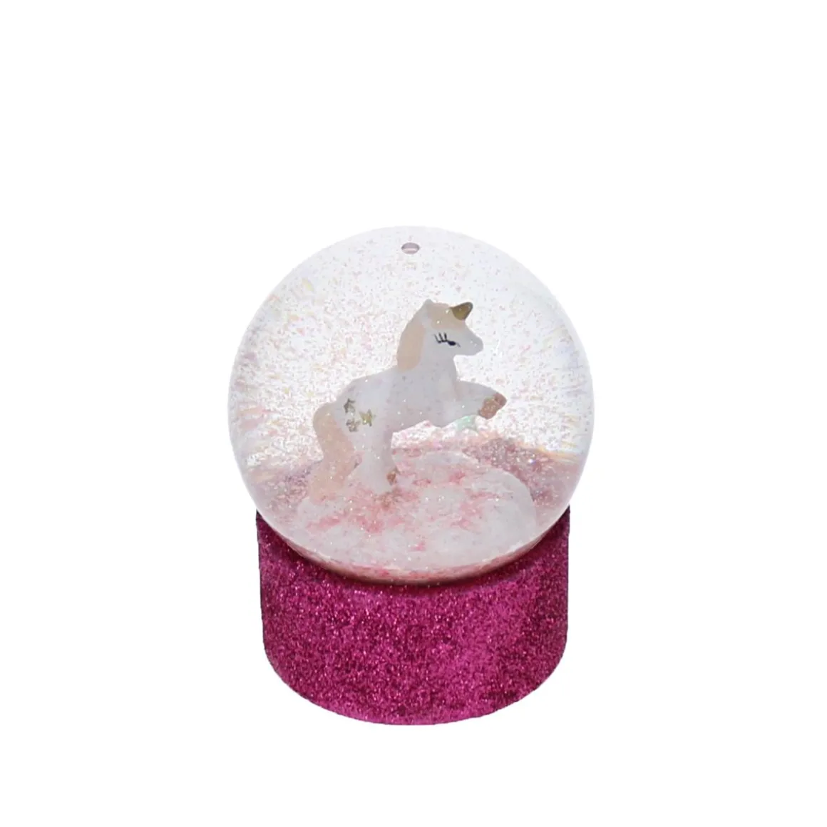 Boule à neige licorne